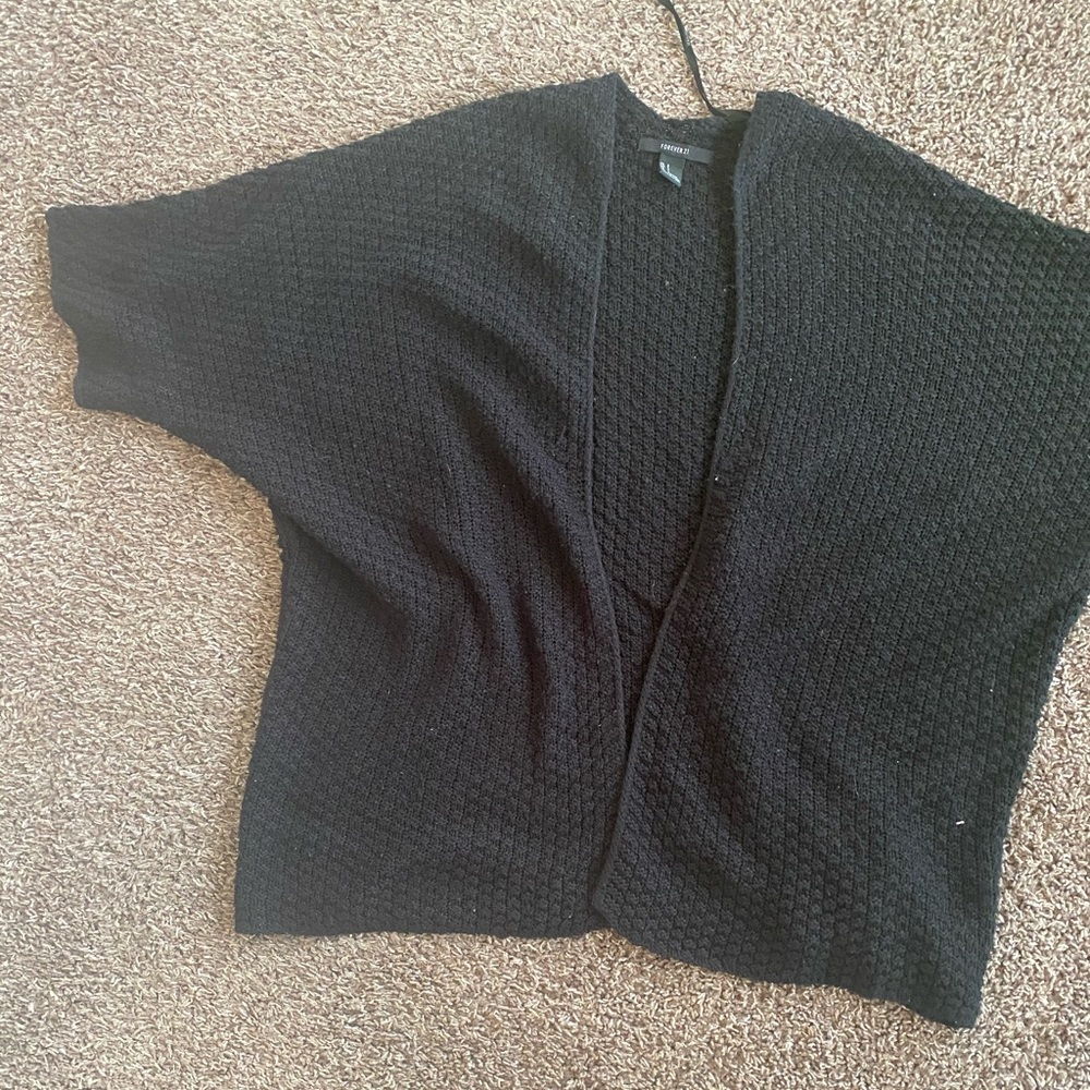 Black cardigan
